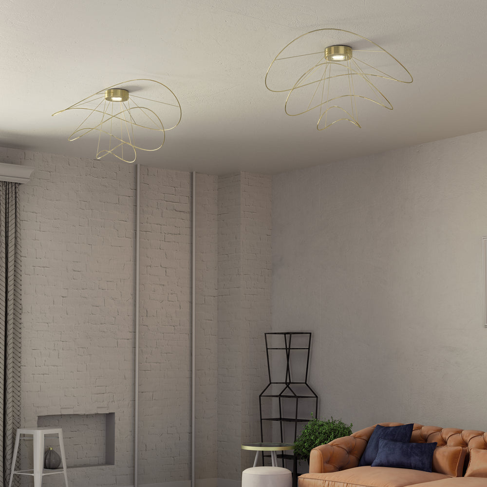 Hoops Semi Flush Mount