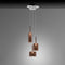 Spillray Multi Pendant Light  option Metallic Bronze