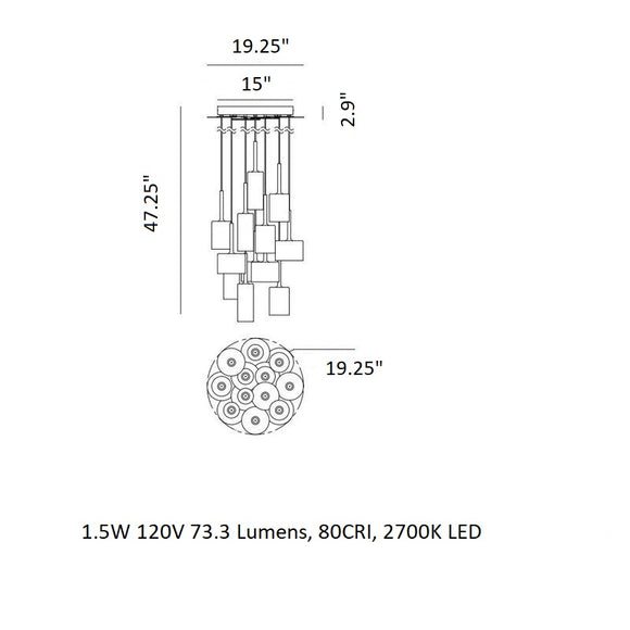 Spillray Multi Pendant Light