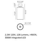 Spillray Plus Semi Flush Mount