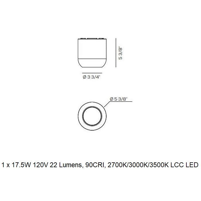 Urban Recessed Flush Mount