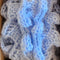 Knitted Falling LED Pendant Light  option Pale Blue
