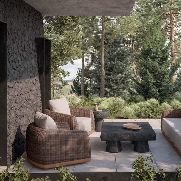 Aspen Outdoor Swivel Club Armchair