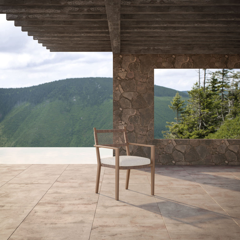 Bozeman Outdoor Stackable Dining Armchair (Set of 4)