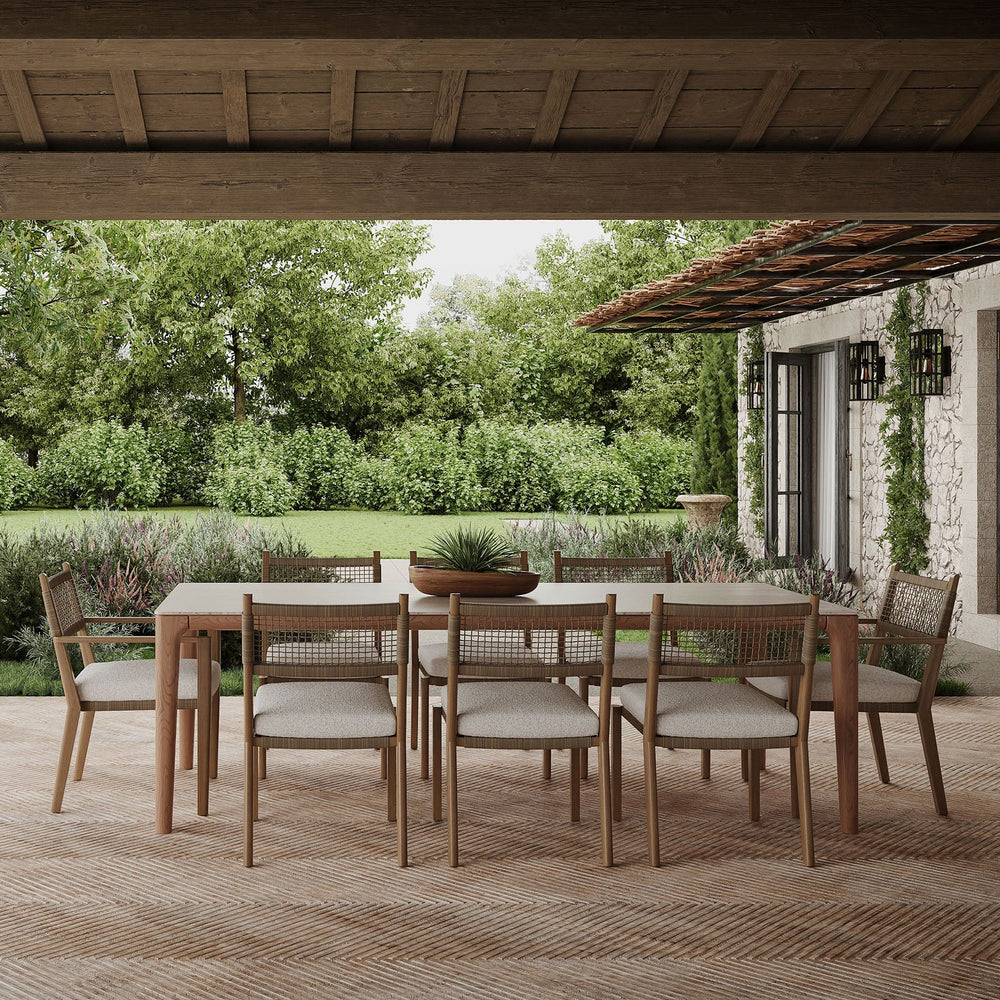 Bozeman Outdoor Stackable Dining Armchair (Set of 4)