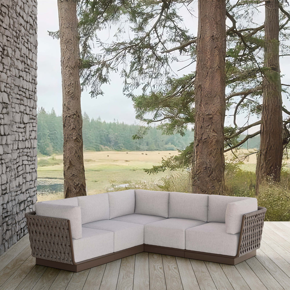Maui Outdoor 5-Piece Sectional Sofa