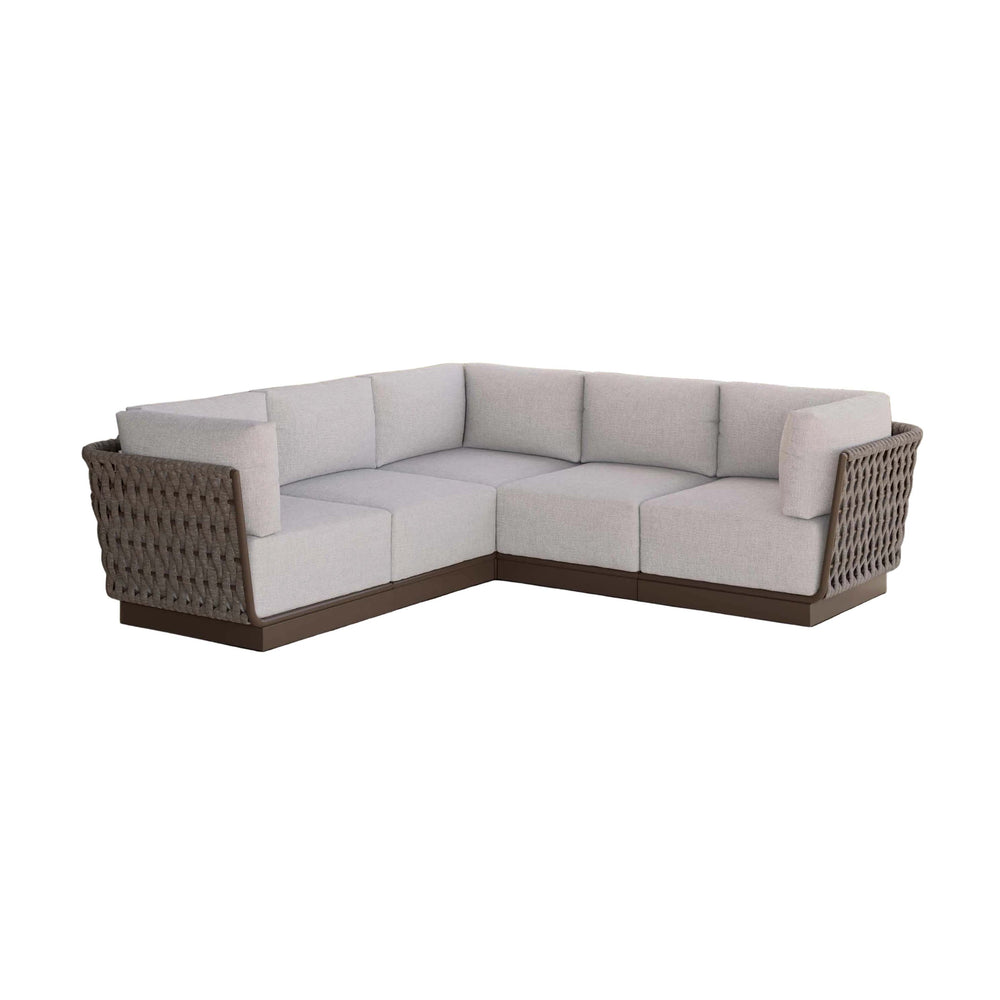 Maui Outdoor 5-Piece Sectional Sofa