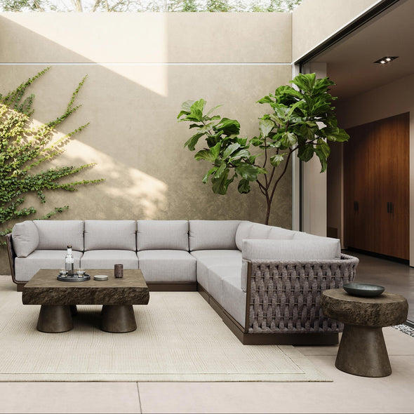 Maui Outdoor 6-Piece Sectional Sofa