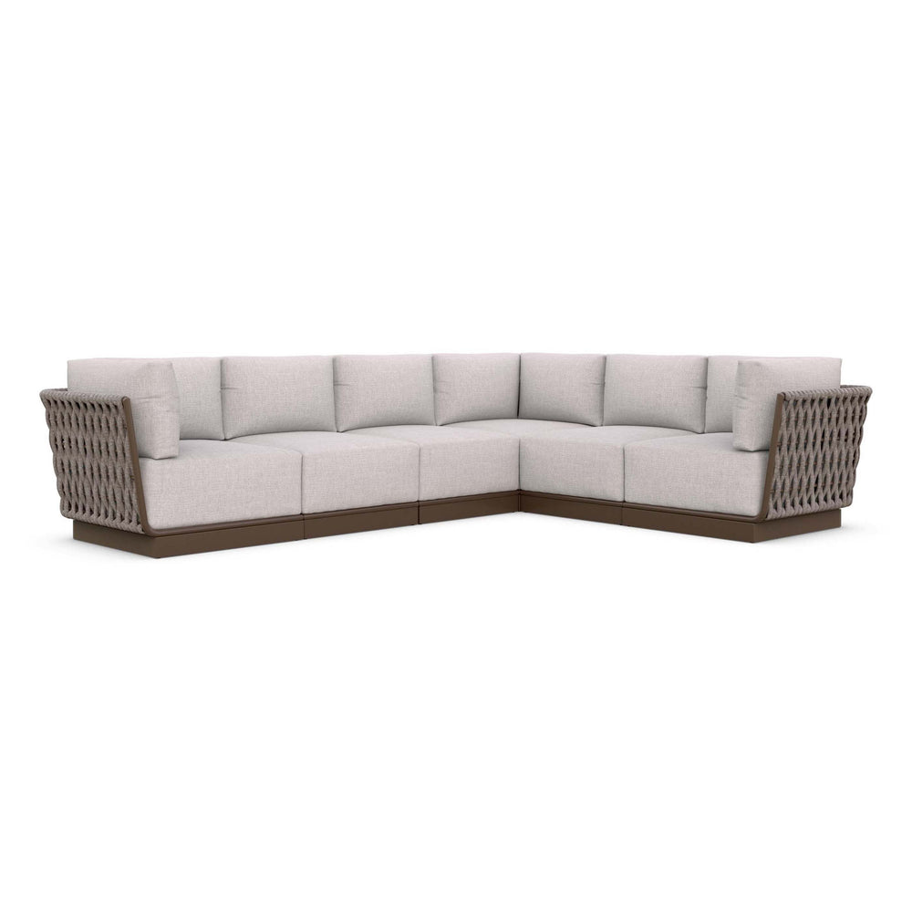 Maui Outdoor 6-Piece Sectional Sofa
