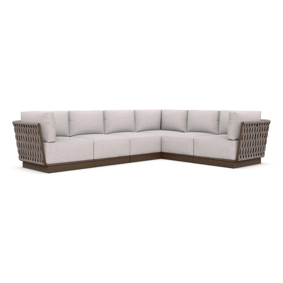 Maui Outdoor 6-Piece Sectional Sofa