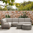 Sicily Outdoor 4-Piece Sectional Sofa