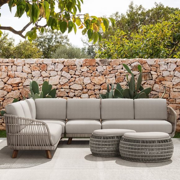 Sicily Outdoor 4-Piece Sectional Sofa