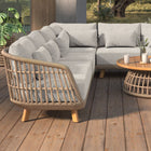 Sicily Outdoor 4-Piece Sectional Sofa