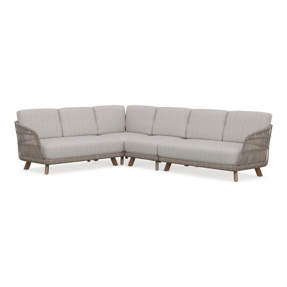 Sicily Outdoor 4-Piece Sectional Sofa
