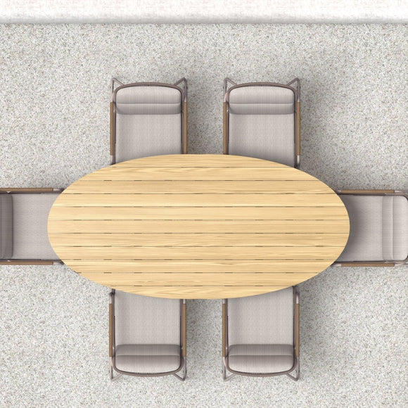 Sicily Outdoor Ellipse Dining Table