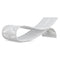Wave Chaise Lounge  option White Mist
