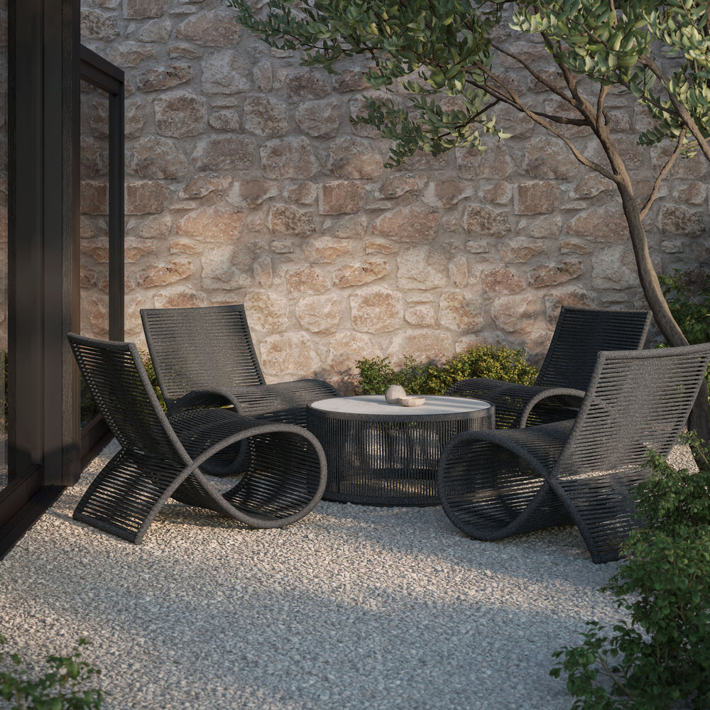 Wave Outdoor Lounge Chair (Set of 2)