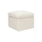 Cali Storage Ottoman  option Ivory Boucle