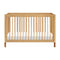 Gelato 4-in-1 Convertible Crib  option Honey with Vegan Tan Leather