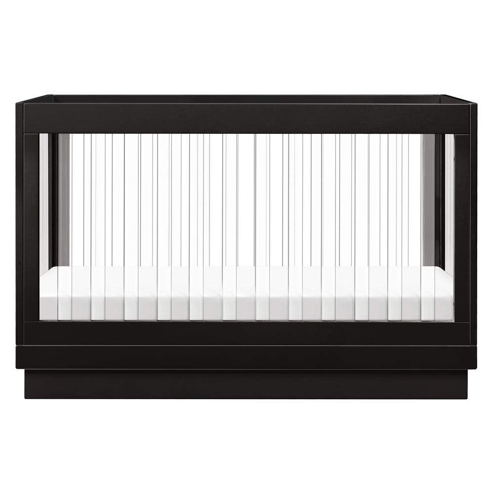 Harlow Acrylic 3-in-1 Convertible Crib with Toddler Bed Conversion Kit