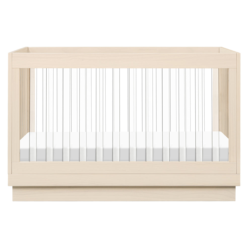 Harlow Acrylic 3-in-1 Convertible Crib with Toddler Bed Conversion Kit