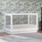 Harlow Acrylic 3-in-1 Convertible Crib with Toddler Bed Conversion Kit