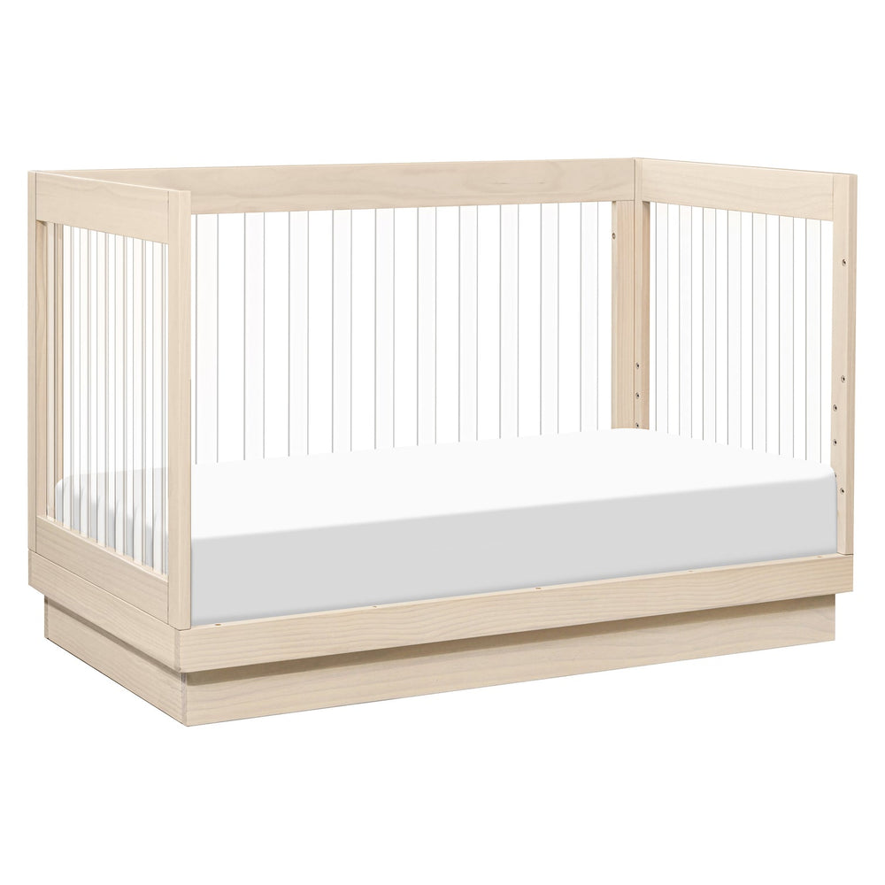 Harlow Acrylic 3-in-1 Convertible Crib with Toddler Bed Conversion Kit