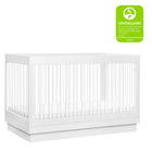 Harlow Acrylic 3-in-1 Convertible Crib with Toddler Bed Conversion Kit