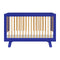 Hudson 3-in-1 Convertible Crib with Conversion Kit  option Cobalt with Honey