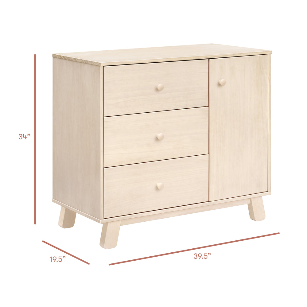 Hudson Modern 3-Drawer Dresser