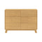 Hudson Modern 6-Drawer Assembled Double Dresser  option Dresser Only