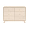 Hudson Modern 6-Drawer Assembled Double Dresser  option Washed Natural