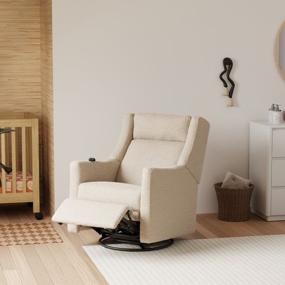 Kiwi Deluxe Power Swivel Glider Recliner with Heat and Massage