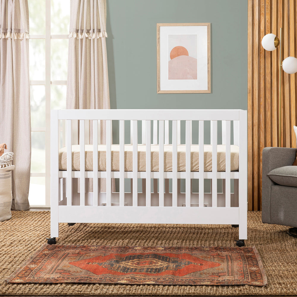 Maki Portable Folding Crib with Toddler Bed Conversion Kit