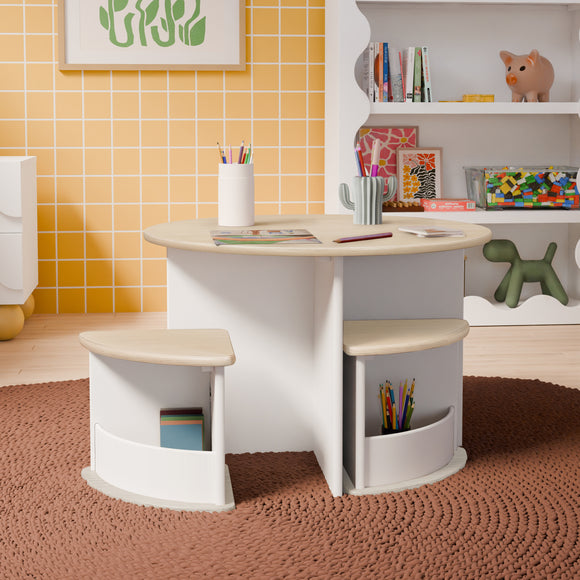 Babyletto Nessa Nesting Play Table and Chair Set - 2Modern