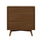 Palma 3-Drawer Dresser  option Natural Walnut