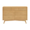 Palma 7-Drawer Double Dresser  option Honey