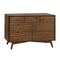 Palma 7-Drawer Double Dresser  option Natural Walnut