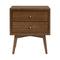 Palma Assembled Nightstand  option Natural Walnut