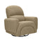 Rainbow Recliner and Swivel Glider  option Latte Teddy Loop
