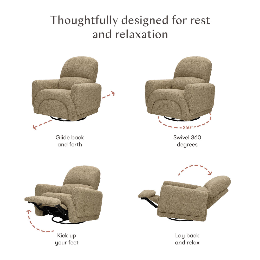 Rainbow Recliner and Swivel Glider