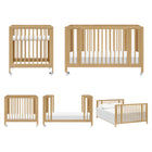 Rolli 9-in-1 Convertible All-Stages Crib with Bassinet and Toddler Bed Conversion Kits