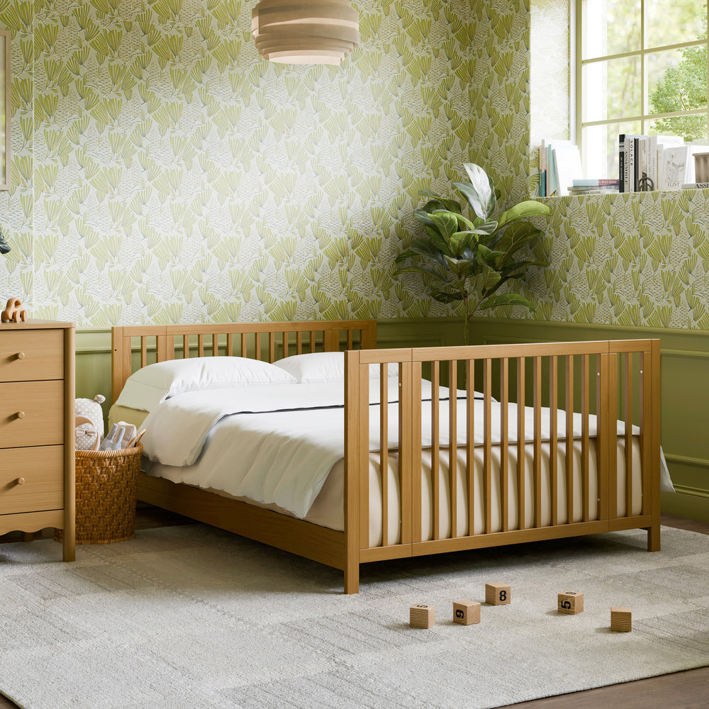 Rolli 9-in-1 Convertible All-Stages Crib with Bassinet and Toddler Bed Conversion Kits