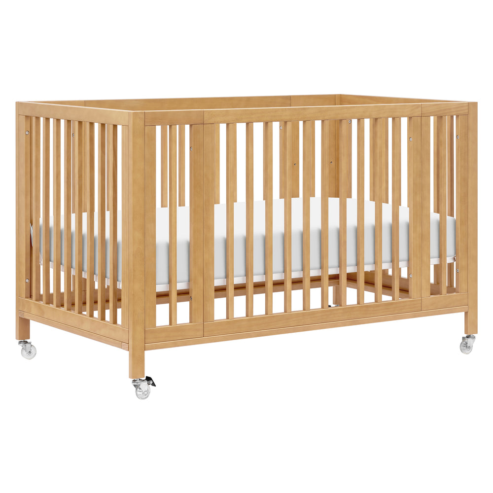 Rolli 9-in-1 Convertible All-Stages Crib with Bassinet and Toddler Bed Conversion Kits