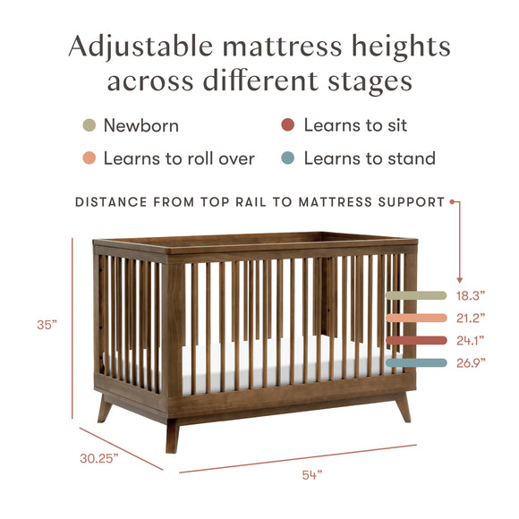 Scoot 3-in-1 Convertible Crib with Toddler Bed Conversion Kit
