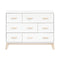 Scoot 6-Drawer Dresser  option White / Washed Natural