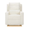 Sigi Electronic Recliner and Glider with USB Port  option Cream Shearling Luxe