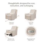 Sigi Electronic Recliner and Swivel Glider with USB port
