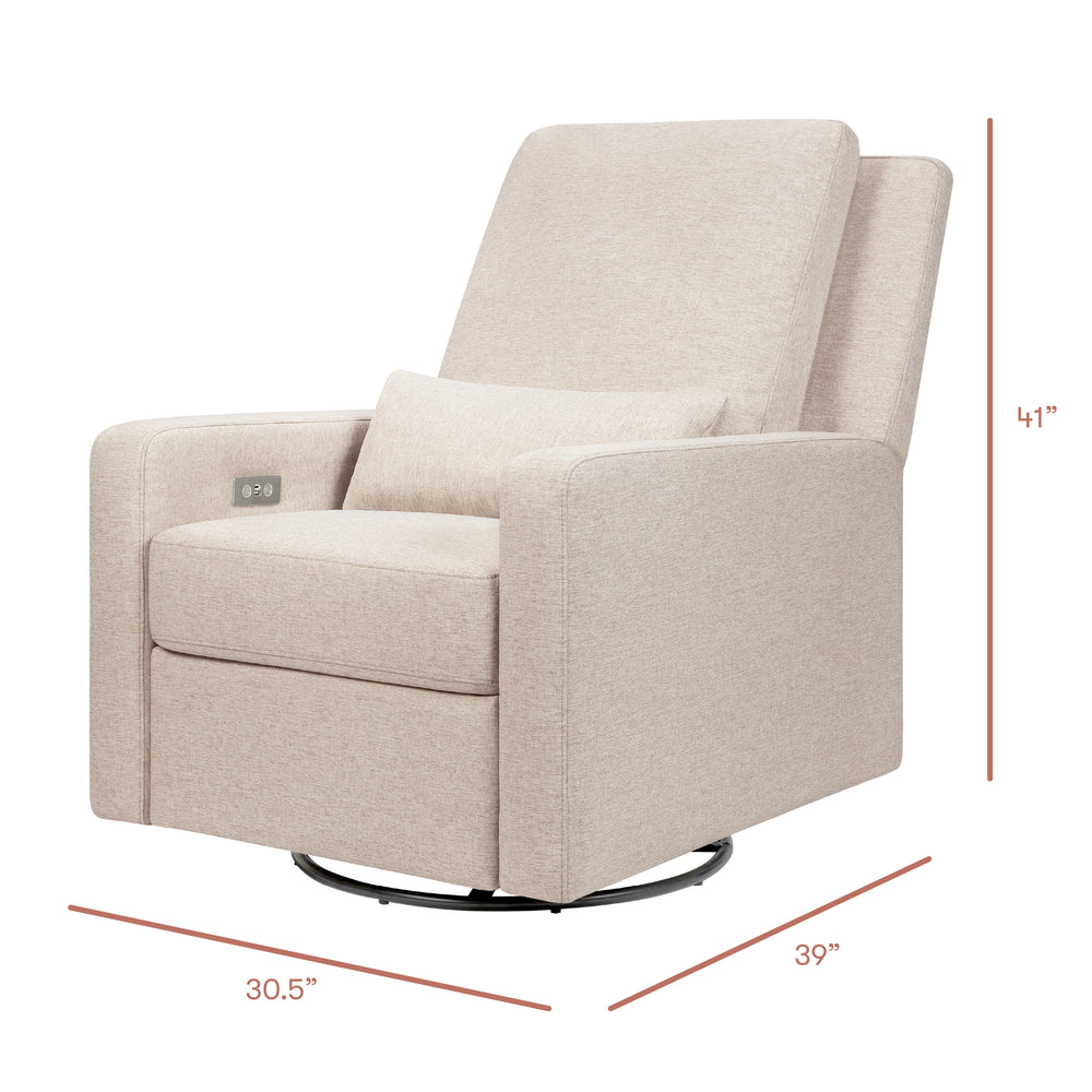 Sigi Electronic Recliner and Swivel Glider with USB port