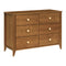 Sprout 6-Drawer Double Dresser  option Chestnut / Natural